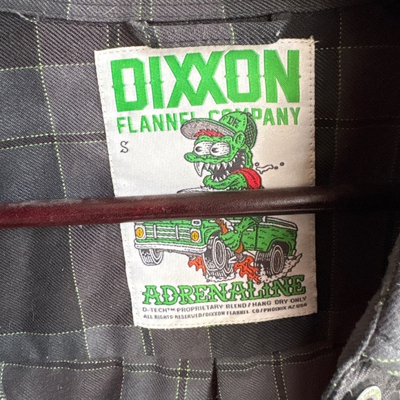 DIXXON Tops - DIXXON Green and Gray Button Down Shirt